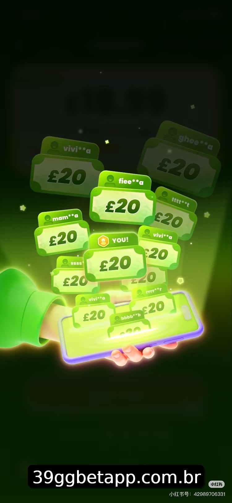 Interface do App 39gg